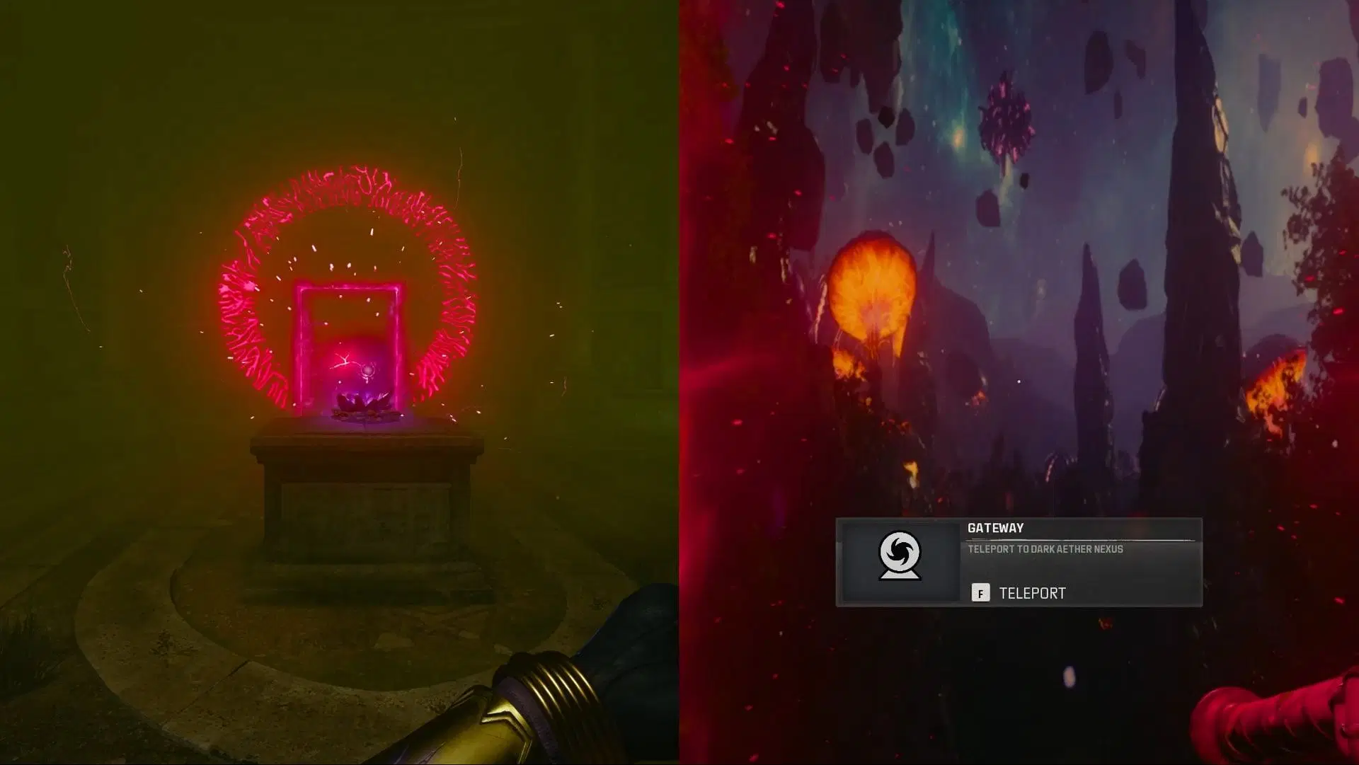 Black Ops 6 Zombies The Tomb Interact with the portal to reach the Dark Aether Nexus location